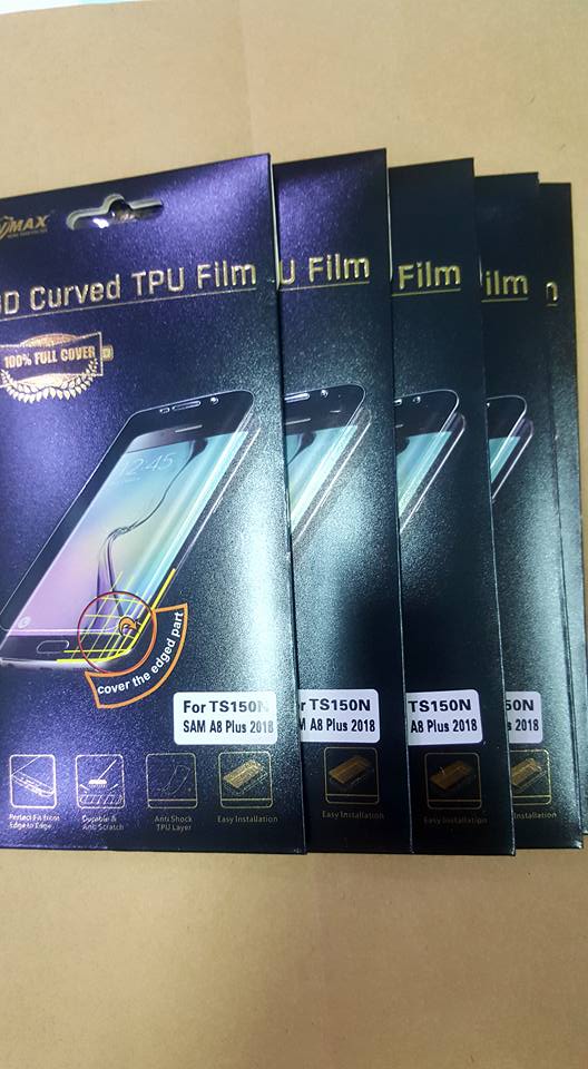 Miếng Dán Samsung Galaxy A8 Plus 2018 Full Màn Hình Hiệu V Max sản phẩm được làm bằng chất liệu keo cao cấp có thể dán và phủ hết được bề mặt cong của điện thoại A8 Plus 2018